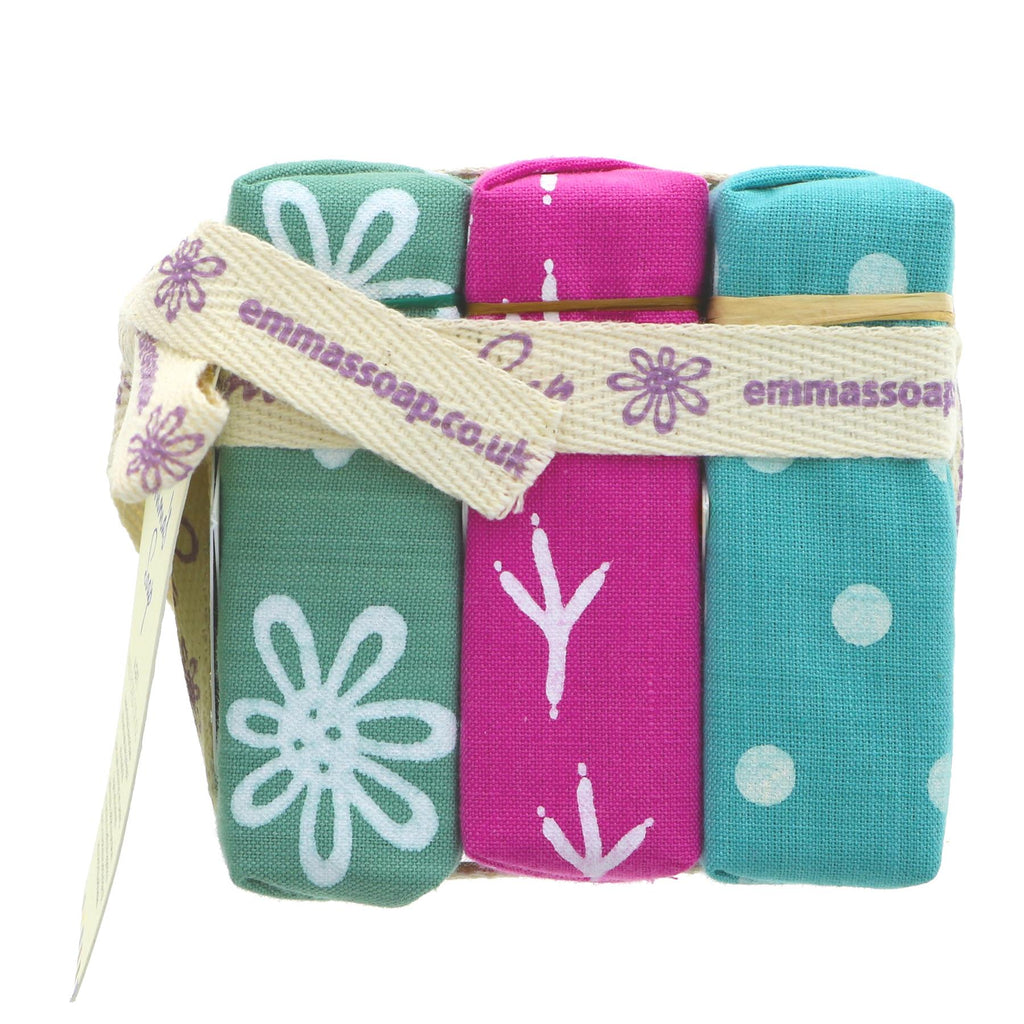 Emma's Soap Soap Bundle Gift Set: Avocado, Cocoa, Shea. Nourish your skin with these natural ingredients. Perfect for a luxurious bath experience.