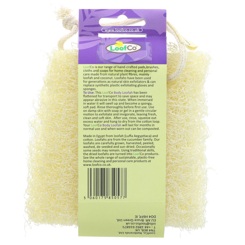 Natural Body Exfoliation with Loofco's Biodegradable Body Loofah - Vegan & Sustainable