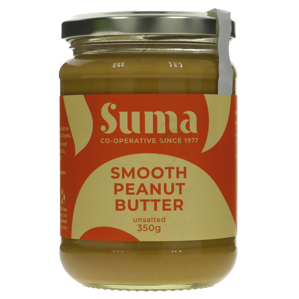 Suma smooth peanut butter - vegan, no added salt, 350g