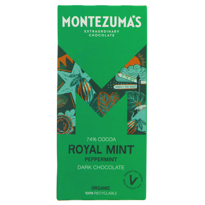 Montezuma's | Royal Mint Organic Dark W'mint | 90G
