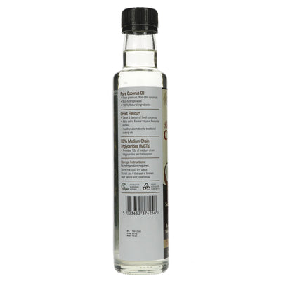 Natures Aid Liquid Coconut Oil | 93% MCTs | 250ml | Vegan-Friendly