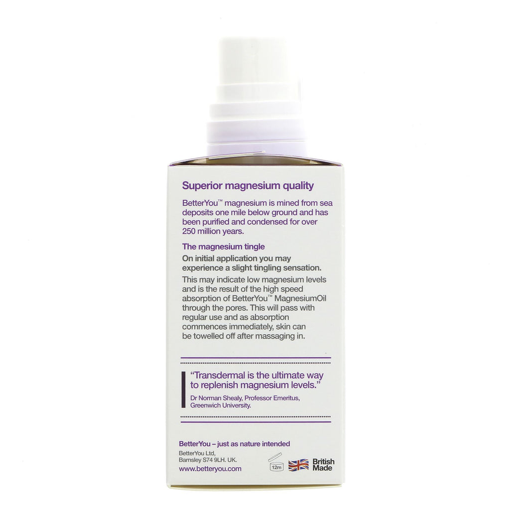 Better You Magnesium Oil - Goodnight Spray: Vegan and promotes restful sleep. Transdermal formula for easy absorption.