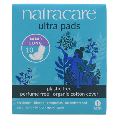 Natracare | Ultra Pad - Long with Wings - organic cotton cover | 10