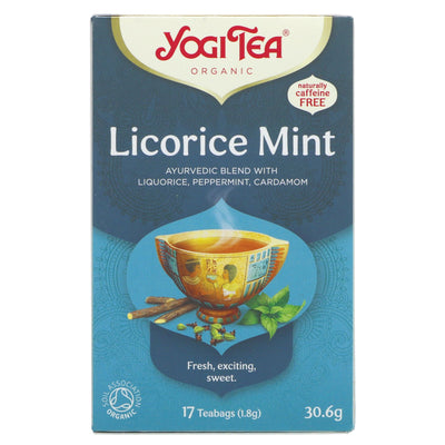 Yogi Tea | Liquorice Mint - Liquorice, Peppermint,Cardamom | 17 bags