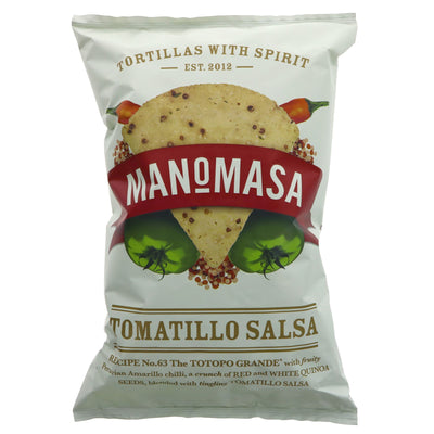 Manomasa | Tomatillo Salsa Tortilla Chips | 140G