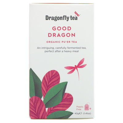 Dragonfly Tea | Good Dragon Pu'er Tea - Carefully fermented tea | 20 bags