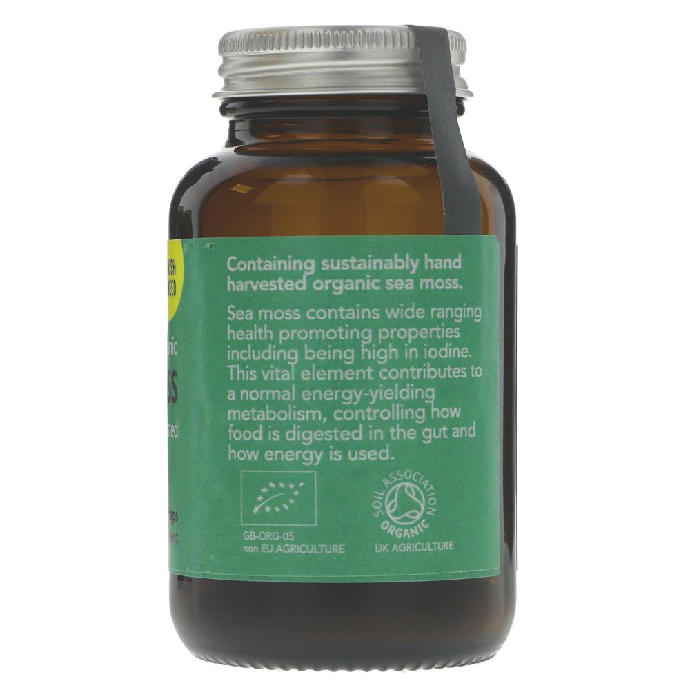 Cornish Seaweed Sea Moss Supplement | 60 Capsules | Organic & Vegan | High in Iodine for a healthy metabolism.