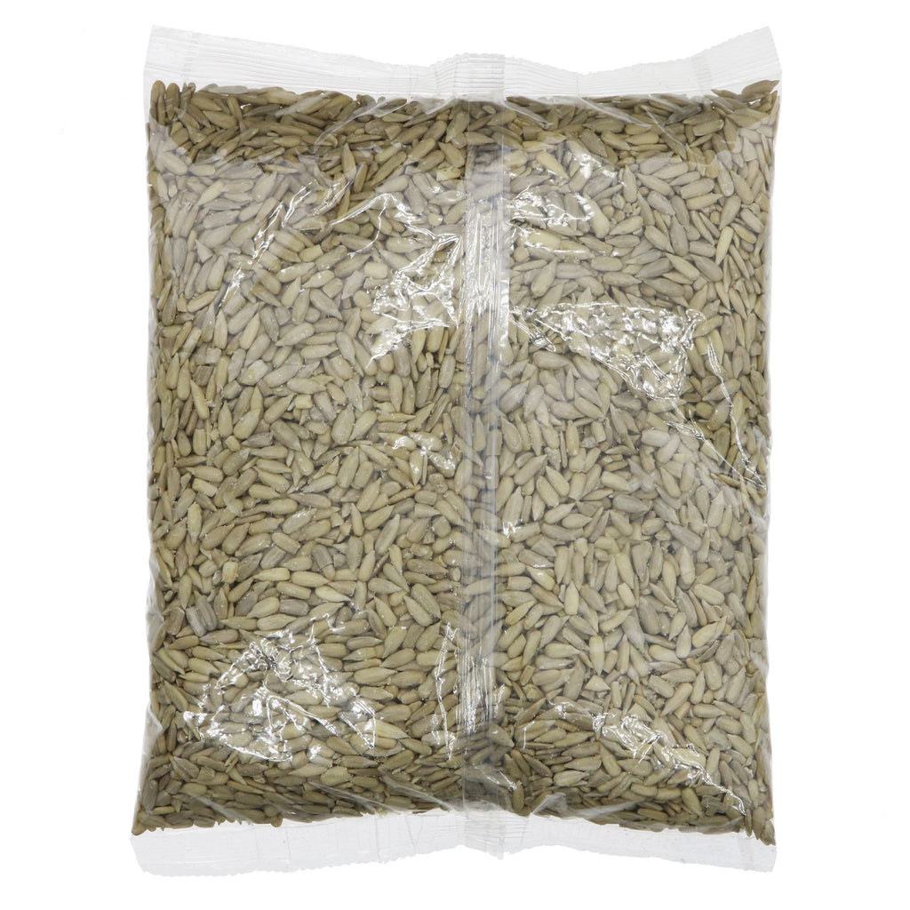 Organic Sunflower Seeds - Perfect for salads, roasts, and biscuits. Vegan, natural protein, and fiber source. May contain nut traces.