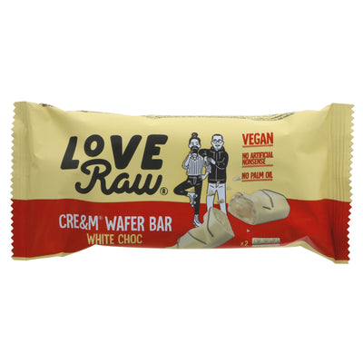 Love Raw | Cre&m Filled White Choc Wafer | 45G