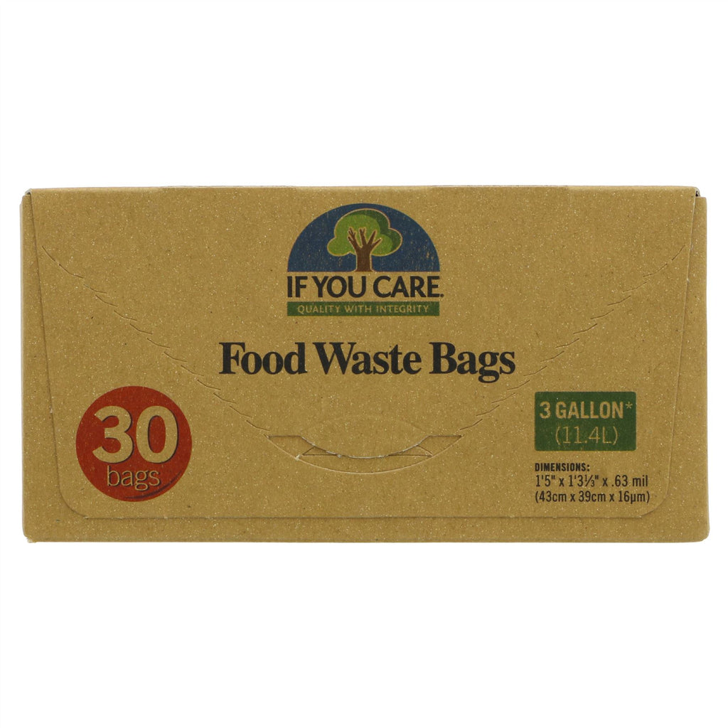 Compostable Food Waste Bags | 11L | 30 bags | Made from potato starch | Home compostable