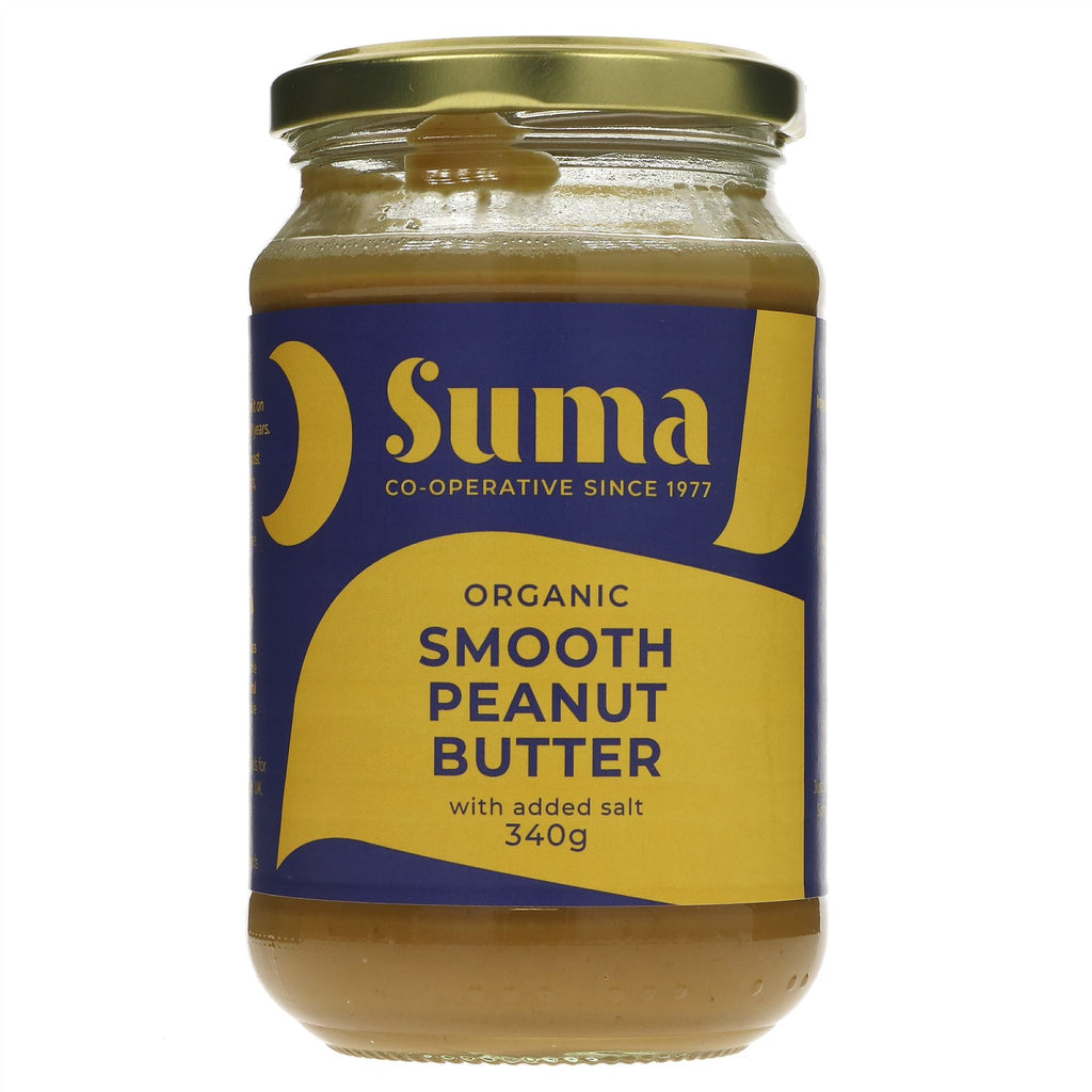 Organic, Vegan Peanut Butter with no added sugar or oils. Perfect for toast, smoothies or as a fruit dip. Gluten-free and aflatoxin tested.