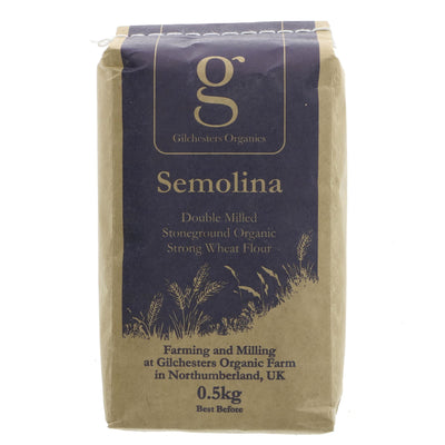 Gilchesters Organics | Semolina Fine Wheat Flour | 500G