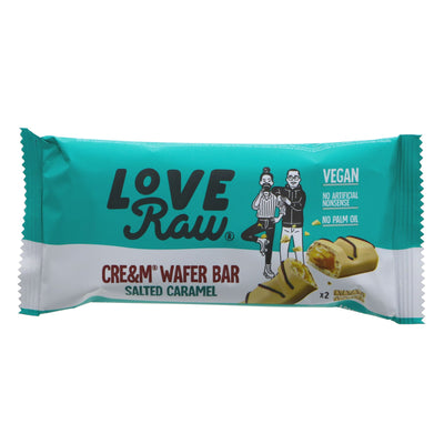 Love Raw | Vegan Cream Fill Wafer Bar Salted Caramel | 45g