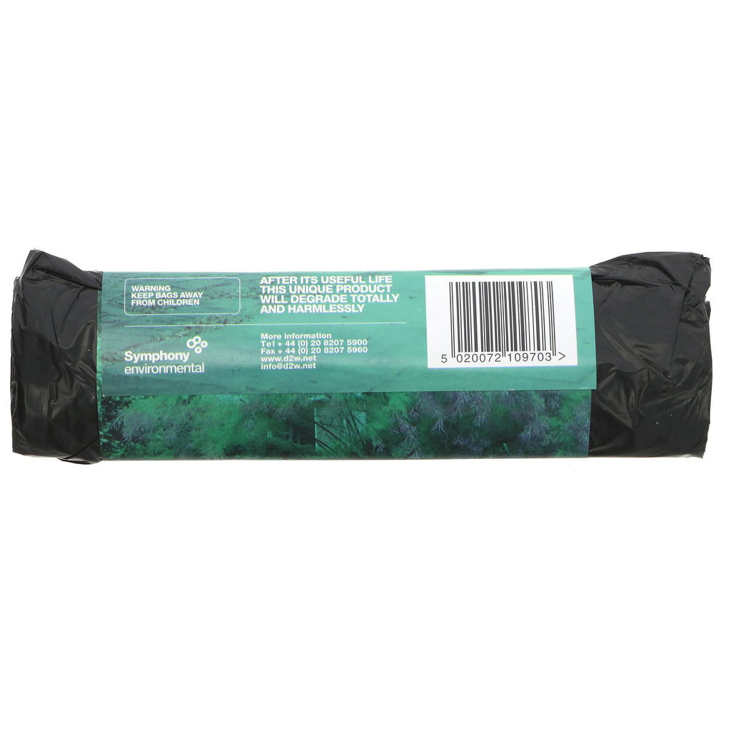 Upgrade your waste management with 100% degradable bin liners - vegan-friendly and eco-conscious. 240L wheelie bin size. VAT charged. By Superfood Market.