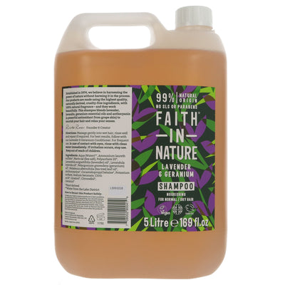 Faith In Nature | Shampoo - Lavender & Geranium | 5L