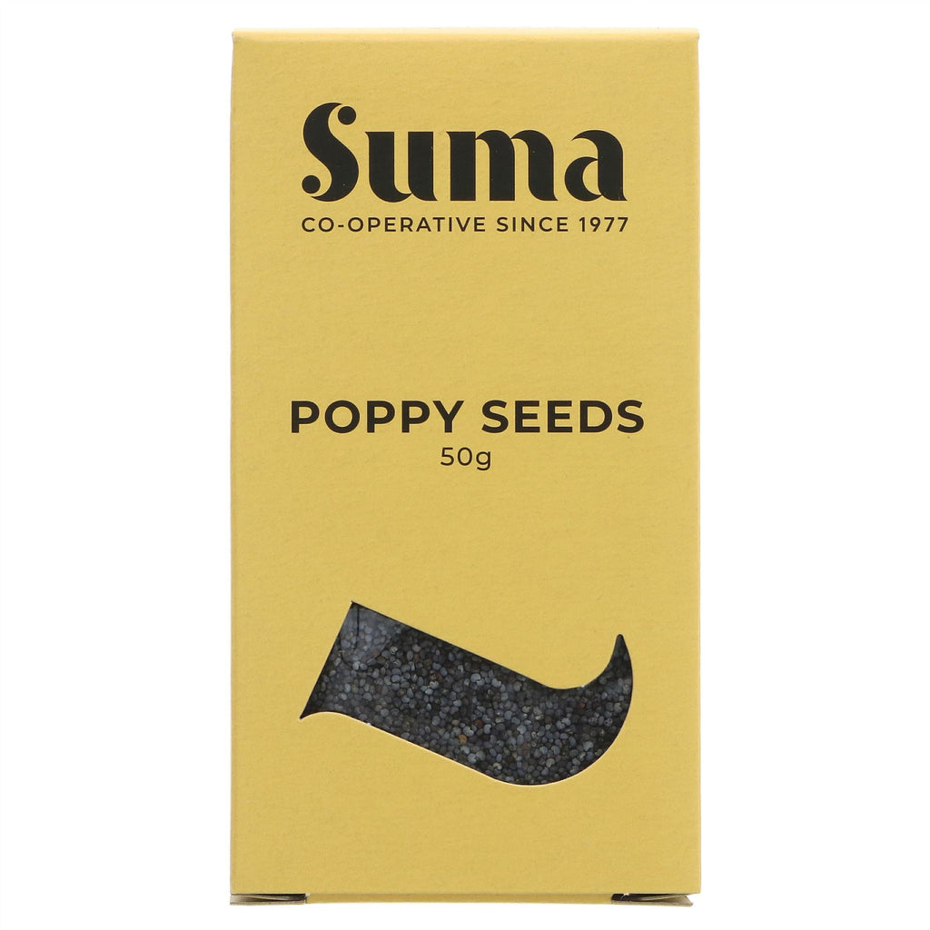 Suma Poppy Seeds - Vegan and Nutty Flavored Baking Ingredient - 50g
