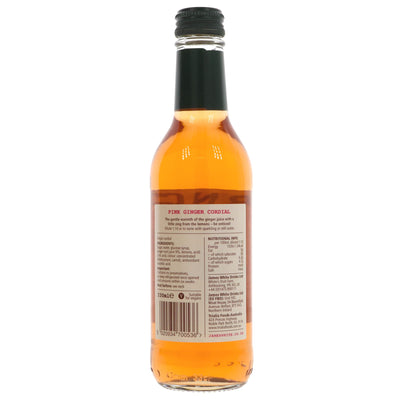 Thorncroft Pink Ginger Cordial - sweet, tangy, vegan & no added sugar. Add a zing to drinks, perfect with sparkling water or in cocktails.