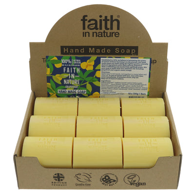 Faith In Nature | Loose Soap - Grapefruit - With 4 essential oils | 100g