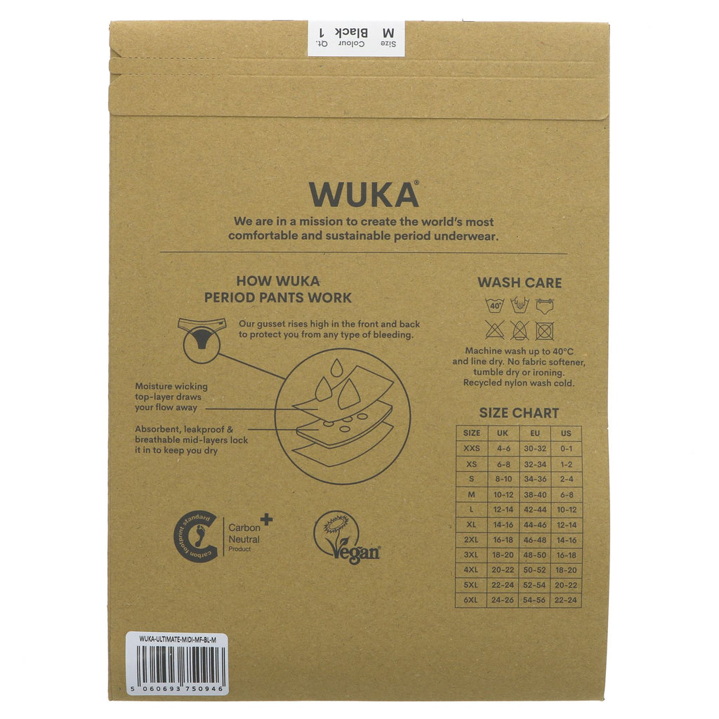 WUKA Ultimate Medium Flow M: Sustainable, comfortable, and holds up to 15ml. Saves 200 tampons. Vegan.