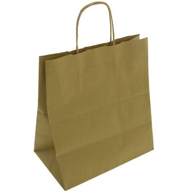 Suma | Carrier Bags Lrg Twist Handle - Recycled Paper 33cmx28cmx17cm | 1 bags