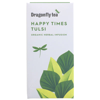 Dragonfly Tea's Happy Times Tulsi - Organic, Vegan, Tulsi, Lemon Balm, Hemp Seed Tea - 20 bags.