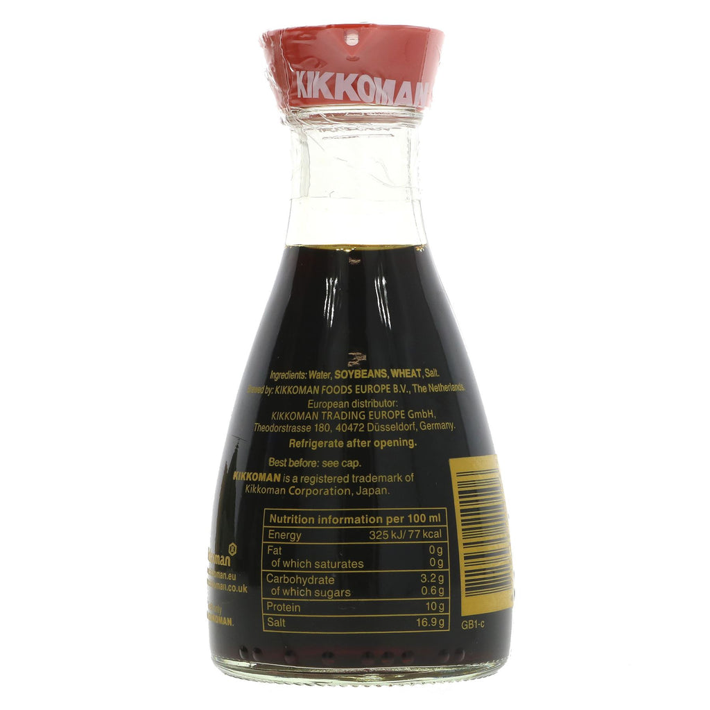 Kikkoman Soy Sauce - Rich, Savory, Vegan & Authentic. Ideal for Stir-fries, Marinades & More. No VAT. From Superfood Market.