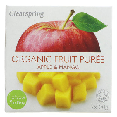 Clearspring | Apple & Mango Puree - Org | 2X100G