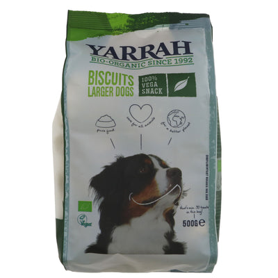 Yarrah | Dog Biscuits - Larger Dogs - 100% Vega Snack | 500g