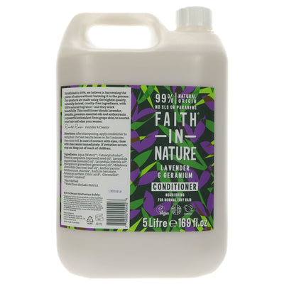 Faith In Nature | Conditioner-lavender & geranium | 5L