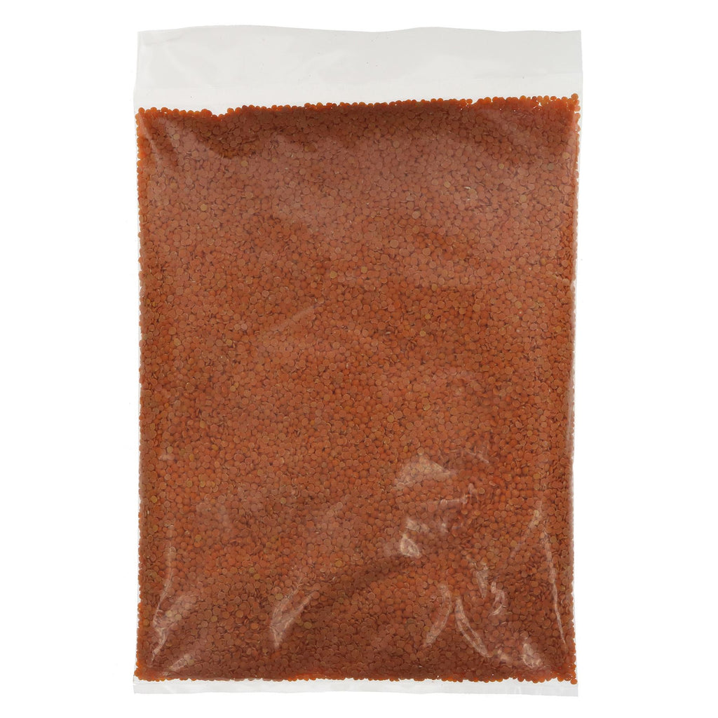 Organic Red Split Lentils - Perfect for Soups, Casseroles, and Curries - Packed with Minerals - Vegan - 1KG