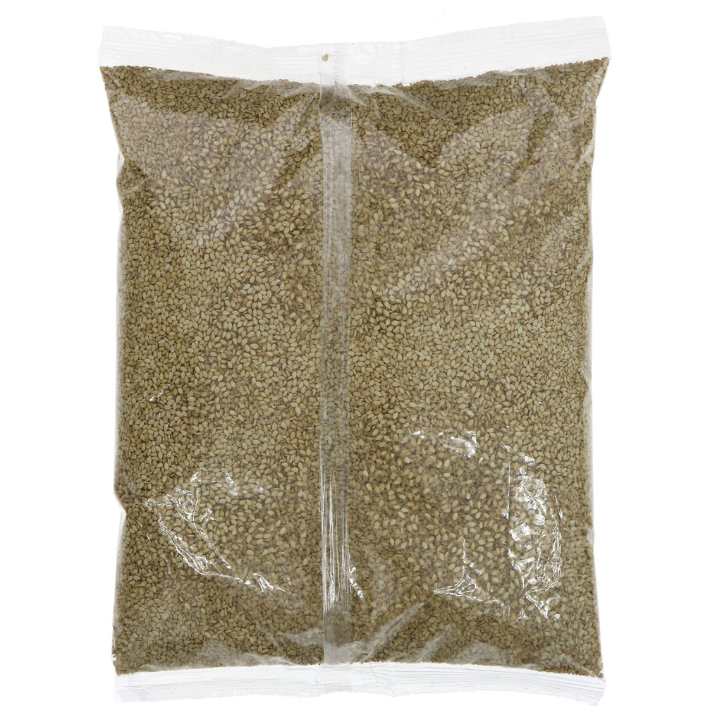 Suma Natural Sesame Seeds - 1 KG, Vegan-friendly, nutty crunch perfect for salads, breads, cereals, and baking.