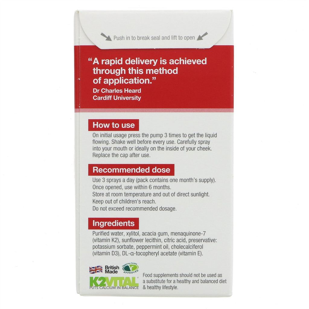 DLUX Vitamin D + K2 Spray - Easy Bone & Heart Health