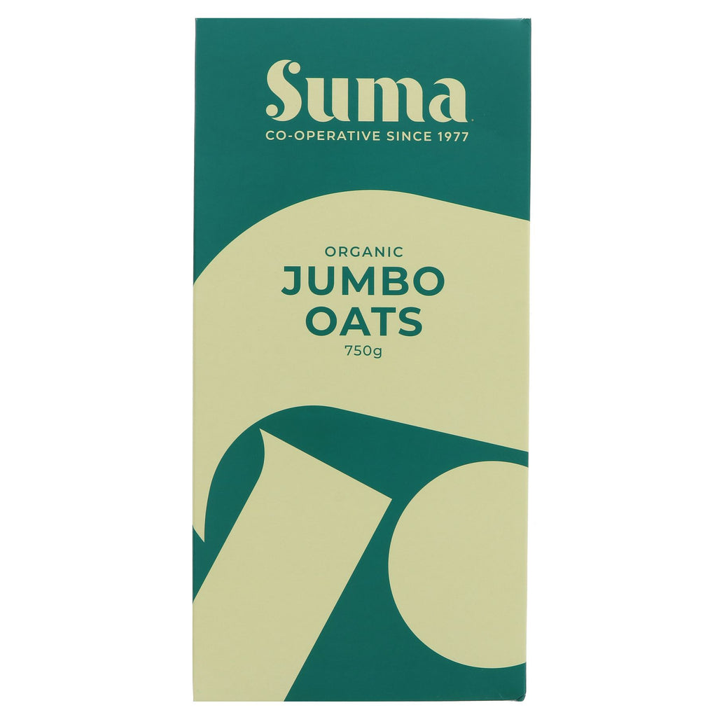 Organic, vegan jumbo oats by Suma - perfect for a quick and nutritious breakfast.