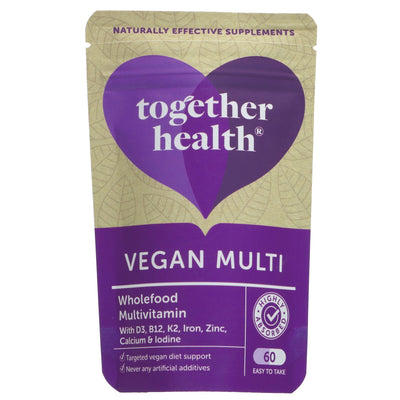 Together Health | Vegan Multi Vitamin & Mineral - Iron Zinc Calcium | 60
