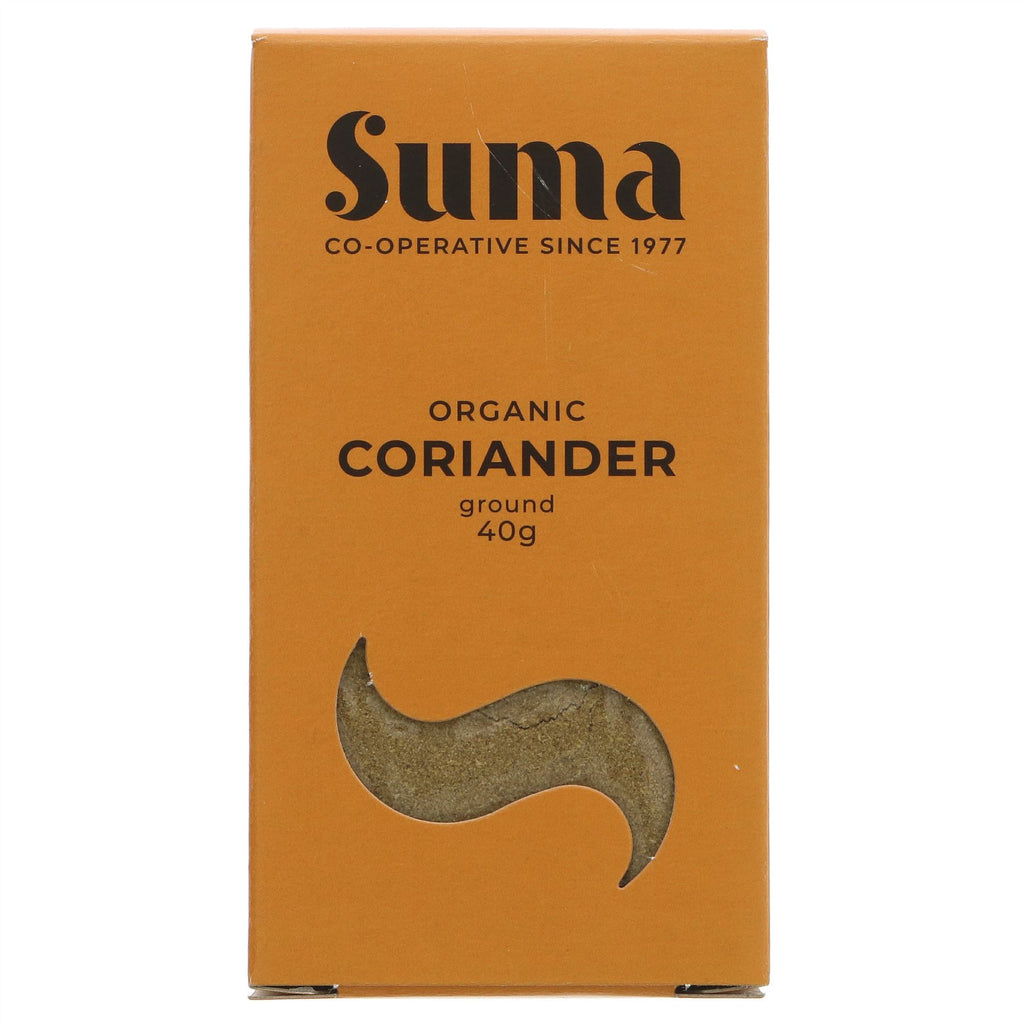 Suma Organic Coriander - Burst of Flavor for Vegan Cooking - 40g