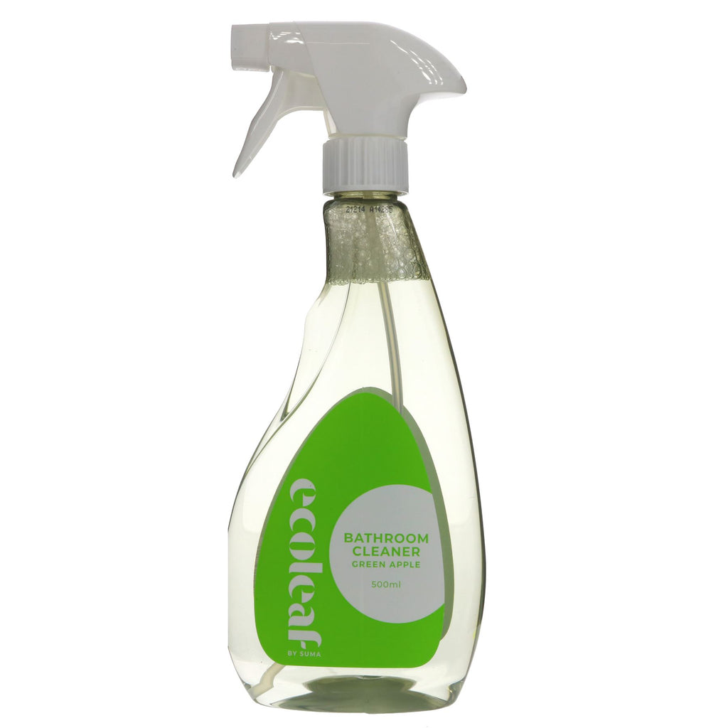 Eco-friendly vegan bathroom cleaner - tough on grime, gentle on planet. Spray & wipe for sparkling clean. Safe for most surfaces.