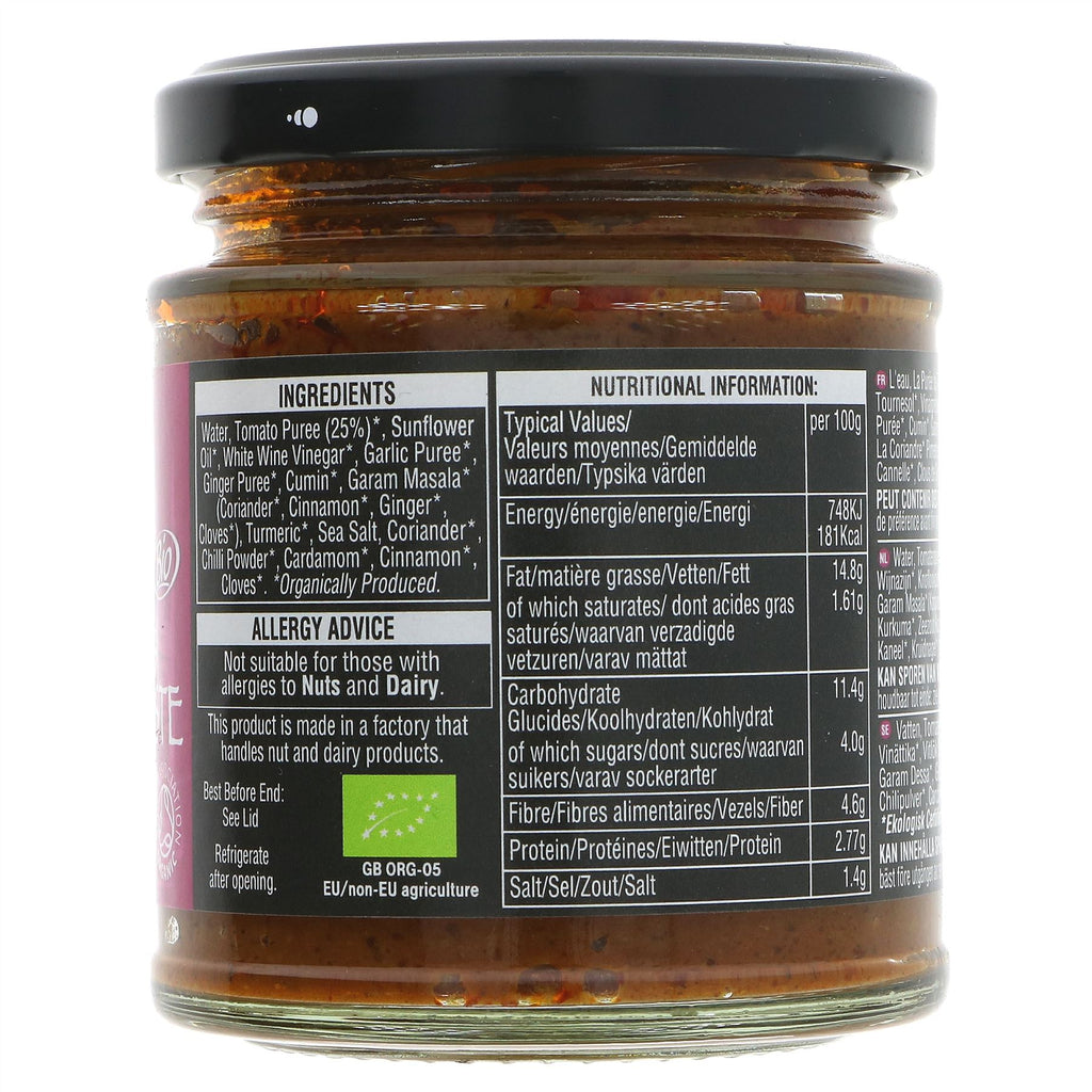 Geo Organics Madras Curry Paste OG - Organic & Vegan Indian-style curry paste for a delicious burst of flavor!