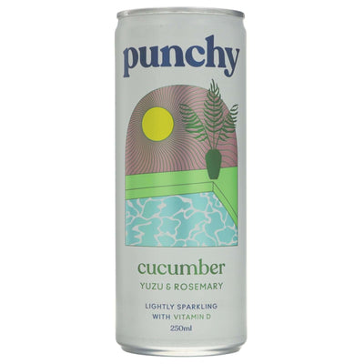 Punchy | Cucumber, Yuzu and Rosemary - Lightly sparkling,canned,Vit D | 250ml