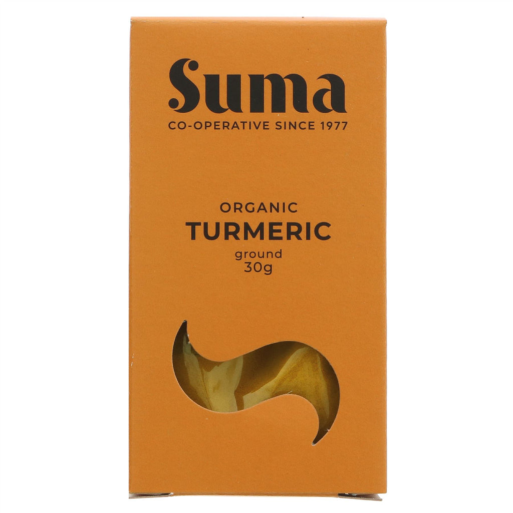 Organic, vegan turmeric spice - perfect for adding warm, earthy flavor to curries, soups, and more.