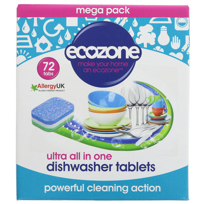 Ecozone | Dishwasher Tablets All In One | 72 TABS