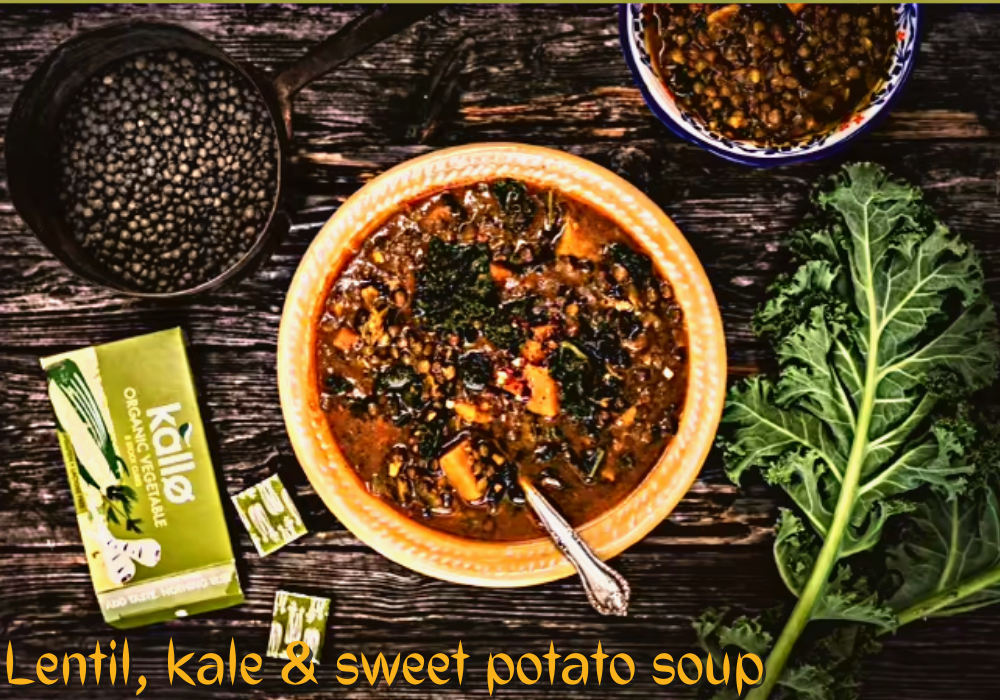 Lentil, Kale & Sweet Potato Soup