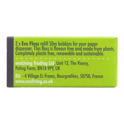 Ecoliving | Dental Floss Refills - Plant-Based | 2 x 50m