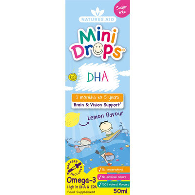 Natures Aid | Mini Drops Omega-3 DHA | 50ml