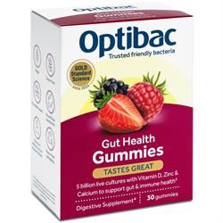 Optibac Probiotics | Gut Health Gummies - 30 Gummies | 30gummies