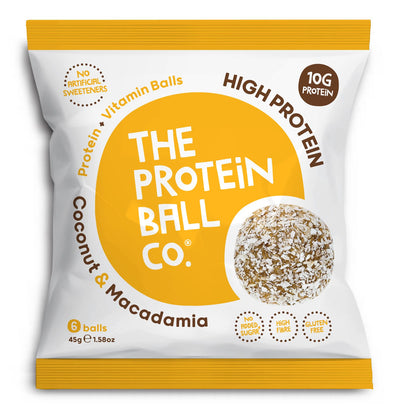 The Protein Ball co | C/nut Macadamia Pro + Vit Balls | 45g