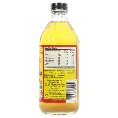 Braggs | Apple Cider Vinegar W/mother | 473Ml