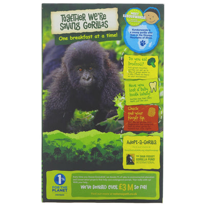 Gluten-free, organic, vegan cereal with no added sugar - Gorilla Munch Envirokidz by Natures Path. Perfect for breakfast or a snack.