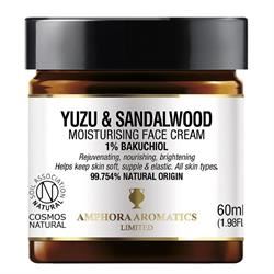 Amphora Aromatics | Yuzu & Sandalwood Moisturising Face Cream with Bakuchiol 60ml | 60ml