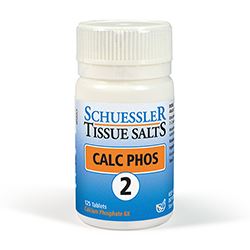 Schuessler | No 2 Calc Phos Tissue Salts 125 Tabs | 125 tablet