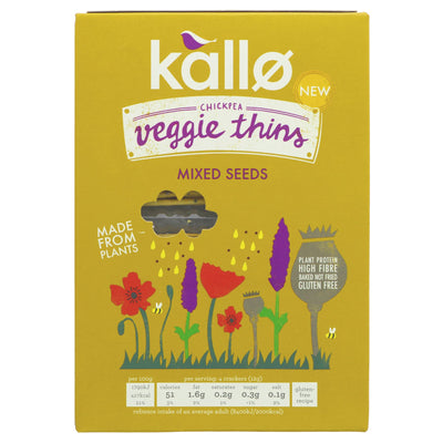 Kallo | Mixed Seeds Veggie Thins | 100g